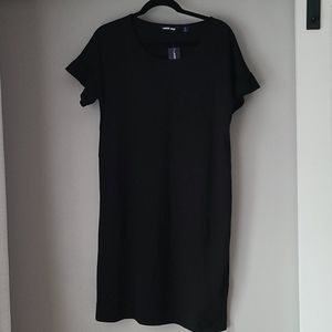 Lands' End Black Tshirt Dress